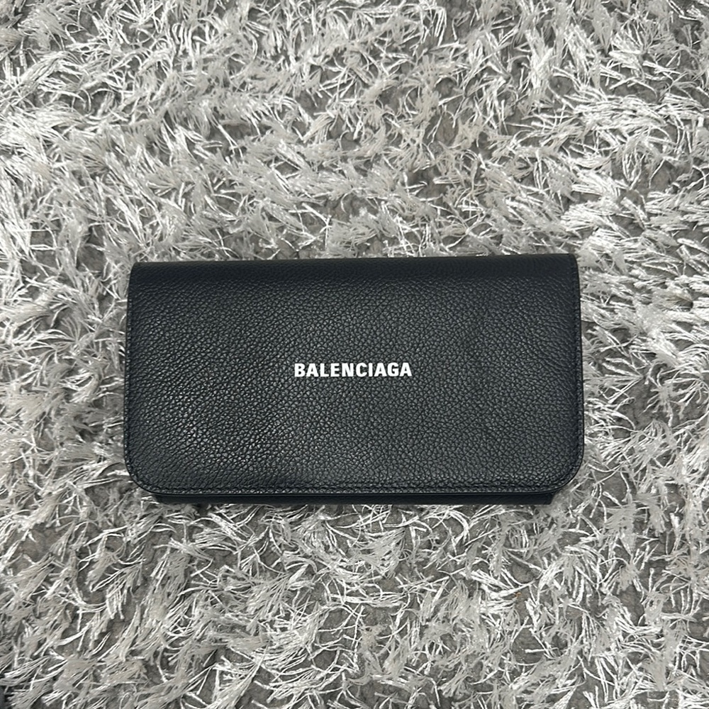 Balenciaga Black Leather Wallet